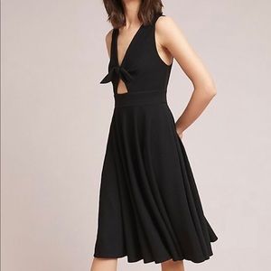 Anthropologie Black Keyhole Cutout Dress